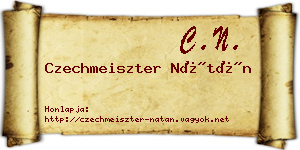 Czechmeiszter Nátán névjegykártya